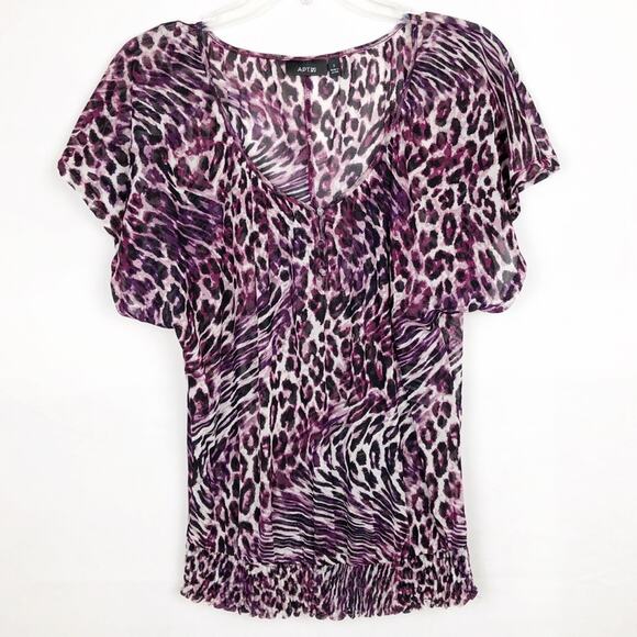 Apt. 9 Women’s Animal Print Blouse Size Small - Picture 1 of 7